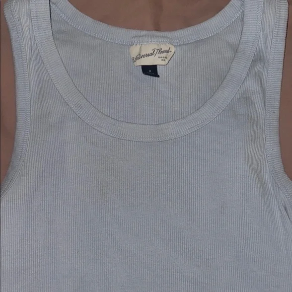 Universal Thread| Sky Blue Ribbed Tank - Picture 6 of 11